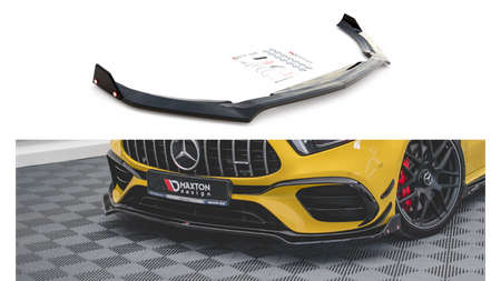 Splitter Mercedes-Benz A W177 A45 S Aero Pack przód v.3 + flaps Gloss Black