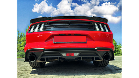 Diffuser Ford Mustang VI Facelift Rear Valance Gloss Black