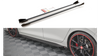 Diffuser Volkswagen Golf 8 GTI GTE GTI Clubsport R-Line Side Skirts Racing Black-Red + Gloss Flaps