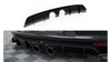 Diffuser Volkswagen Scirocco III Rear Valance v.2 R32 Exhaust Gloss Black