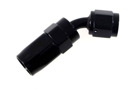 Swivel fitting 45deg AN10 Black