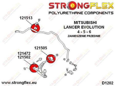 Front suspension bush kit