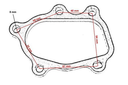 Turbo flange GT25 GT28 SR20DET GT2871 GT2860RS