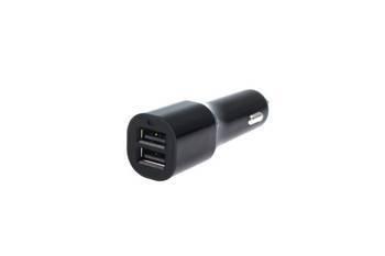 Car Charger 12-24V 2xUSB 2.4A Black Type 2