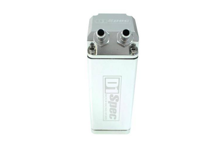 Oil catch tank D1Spec 9mm Silver Square