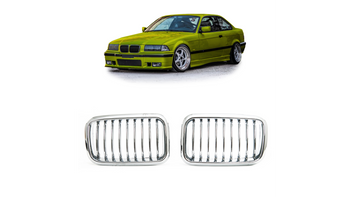 Grill BMW 3 E36 Compact pojedyncze żeberka Chrome