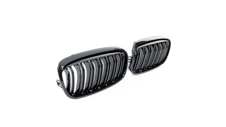 Grill BMW 2 F45 podwójne żeberka Gloss Black