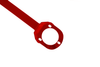 Front upper strut bar BMW 6 E24/ E28 Red