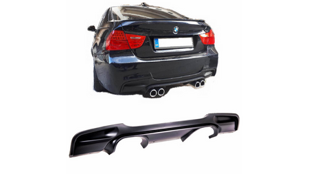 Diffuser BMW 3 E90 E91 Rear Matt Black