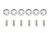 Decorative screws M8x1.25 15mm JDM Silver