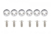 Decorative screws washers M8x1.25 15mm JDM Silver