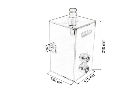 Oil catch tank TurboWorks 3L with filter