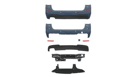 Bumper BMW 5 F11 Rear with Diffuser
