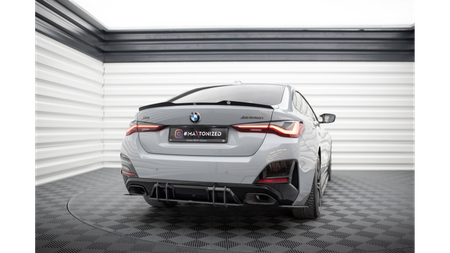 Splitter BMW 4 G26 M-Pack Rear Side Street Pro Black