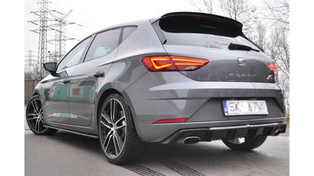 Diffuser Seat Leon Cupra III Facelift Rear Valance v.1 Gloss Black