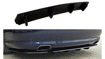 Splitter Audi S8 D3 Tył Środkowy with vertical bars Gloss Black