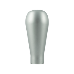 Long silver aluminum knob