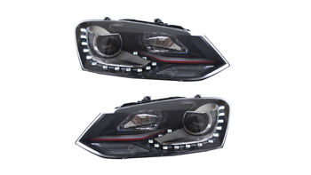 Lights Volkswagen POLO V Front Red