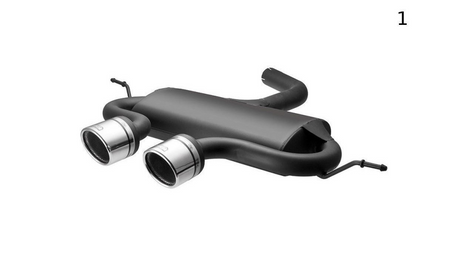 VOLKSWAGEN GOLF VI, GOLF V R32, SCIROCCO 3 SPORTS EXHAUST MUFFLER EXHAUST 1
