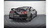 Splitter Nissan GTR R35 Facelift Rear Side Street Pro Black-Red