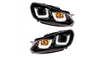 Lights Volkswagen Golf VI Front DRL Black