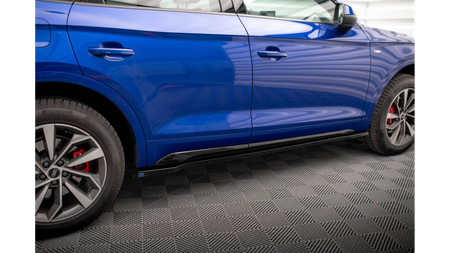 Dokładka Audi Q5 FY Facelift S-Line Progi Gloss Black
