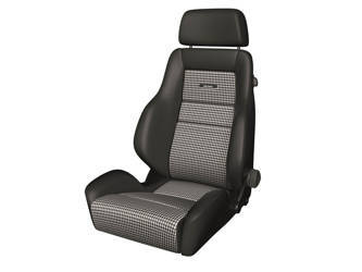 Fotel Sportowy RECARO Classic Line LS Leather Black / Pepita