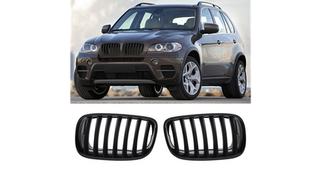 Grill BMW X6 E71 E72 X5 E70 pojedyncze żeberka Gloss Black