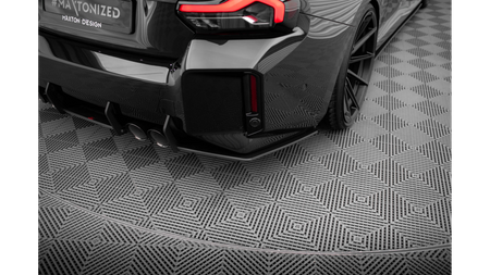 Splitter BMW 2 G87 M-Pack Rear Side Street Pro v.1 Black-Red