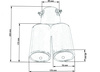 Exhaust Pipe 85X67mm enter 55mm
