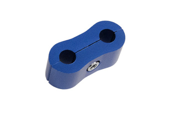 Mocowanie uchwyt przewodów 8mm podwójne aluminium