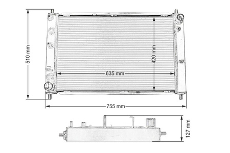 TurboWorks Sports Water Radiator Ford Mustang 97-04 At