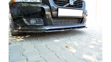Splitter Volvo V50F R-Design Front v.1 Gloss Black