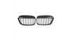 Grill BMW X1 F48 pojedyncze żeberka Gloss Black