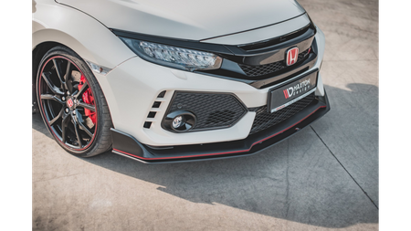 Splitter Honda Civic X Type-R Front Racing Durability v.2 Black