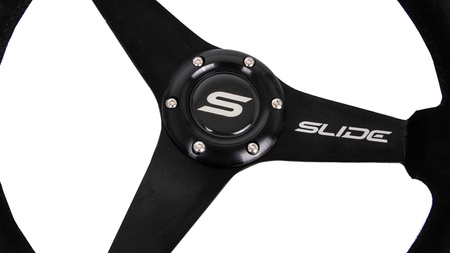 Steering wheel SLIDE 350mm offset:20mm Suede Yellow