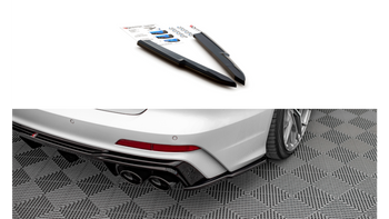 Splitter Audi A6 C8 S-Line Rear Side Gloss Black