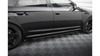 Diffuser Audi RS6 C6 Side Skirts Street Pro Black-Red + Gloss Flaps