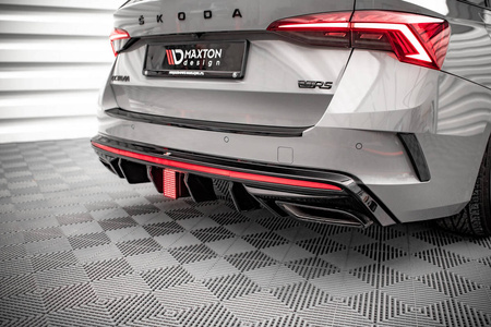 Dokładka Skoda Octavia IV RS Zderzak Tył Gloss Black