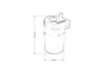 Oil catch tank TurboWorks PRO Black 10,15 mm