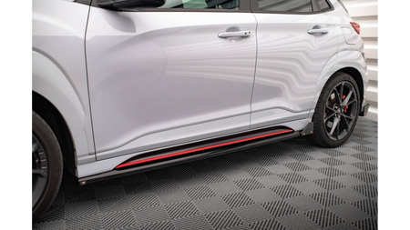 Side Skirts Hyundai Kona N Mk1 Flaps v.1 Gloss Black