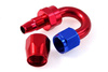 Reusable swivel hose end 180deg AN12