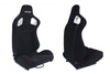 Racing seat GLOCK BLACK FABRIC