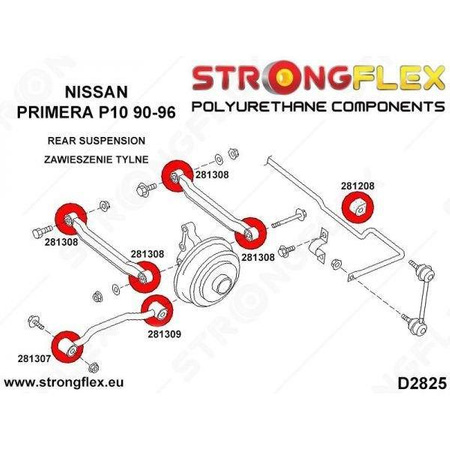 Rear trailing arm to hub bush