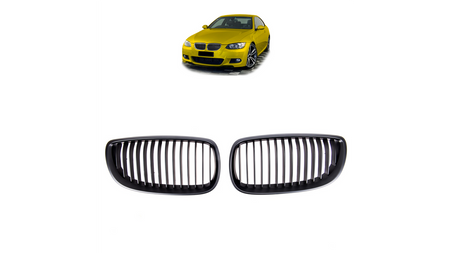 Grill BMW 3 E92 E93 pojedyncze żeberka Matt Black