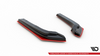 Splitter Subaru WRX STI Rear Side v.2 Gloss Black + Red
