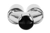 Exhaust Tip 80mmx2 enter 60mm Polished