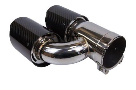 Exhaust Tip 89mmx2 enter 76mm Carbon Gloss Set