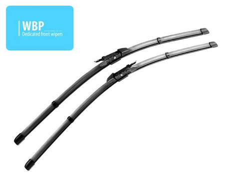 Front set dedicated silicon wiperblades Citroen C4 Peugeot 307