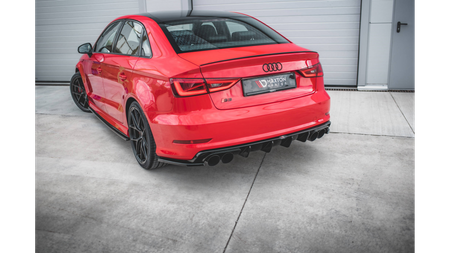 Diffuser Audi S3 8V Rear Valance Gloss Black